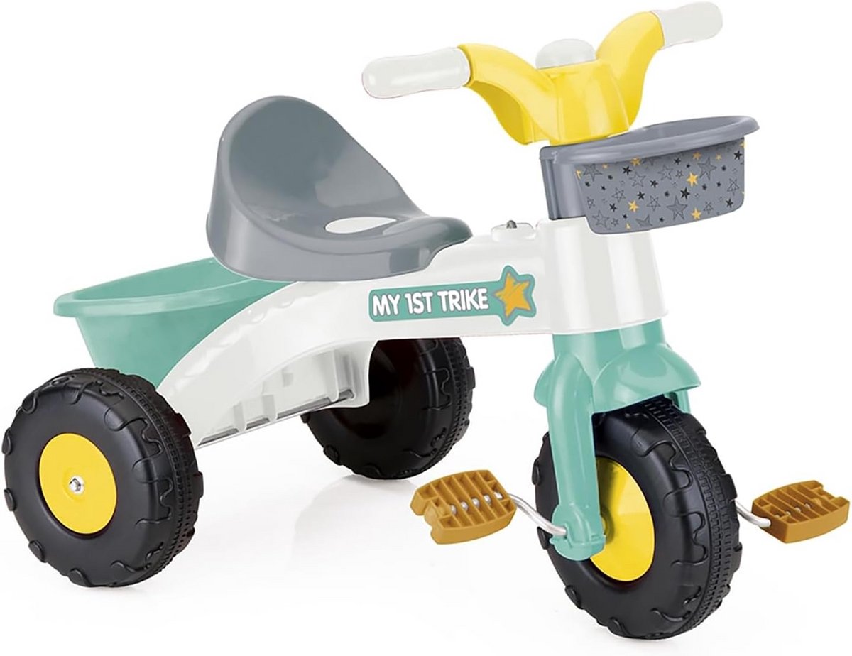 Driewieler in Pastel Kleuren - Wit, Groen & Grijs