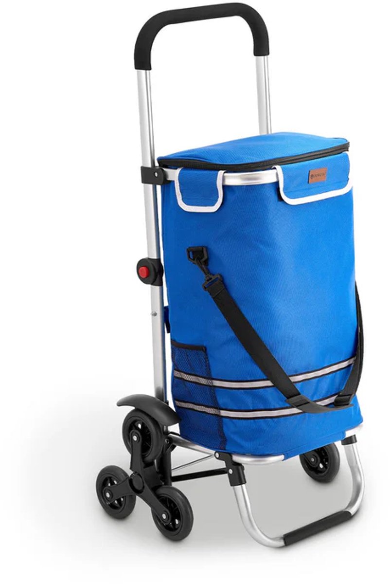 Boodschappentrolley 3in1 - 56L - Voor Trappen - Lichtblauw