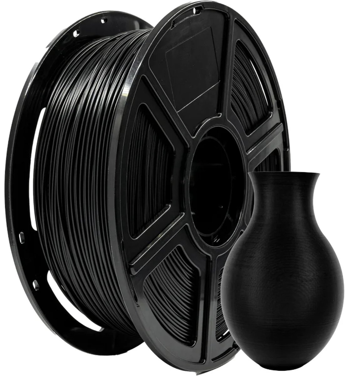 FlashForge PLA Mat Filament - Mat Zwart - 1.75mm - Biologisch Afbreekbaar - 1kg