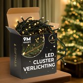 Giftmas Kerstboomverlichting - Kerstverlichting Buiten - 9M Clusterverlichting - 450 Warm Witte LED’s - Binnen en Buiten - Warme Sfeerverlichting