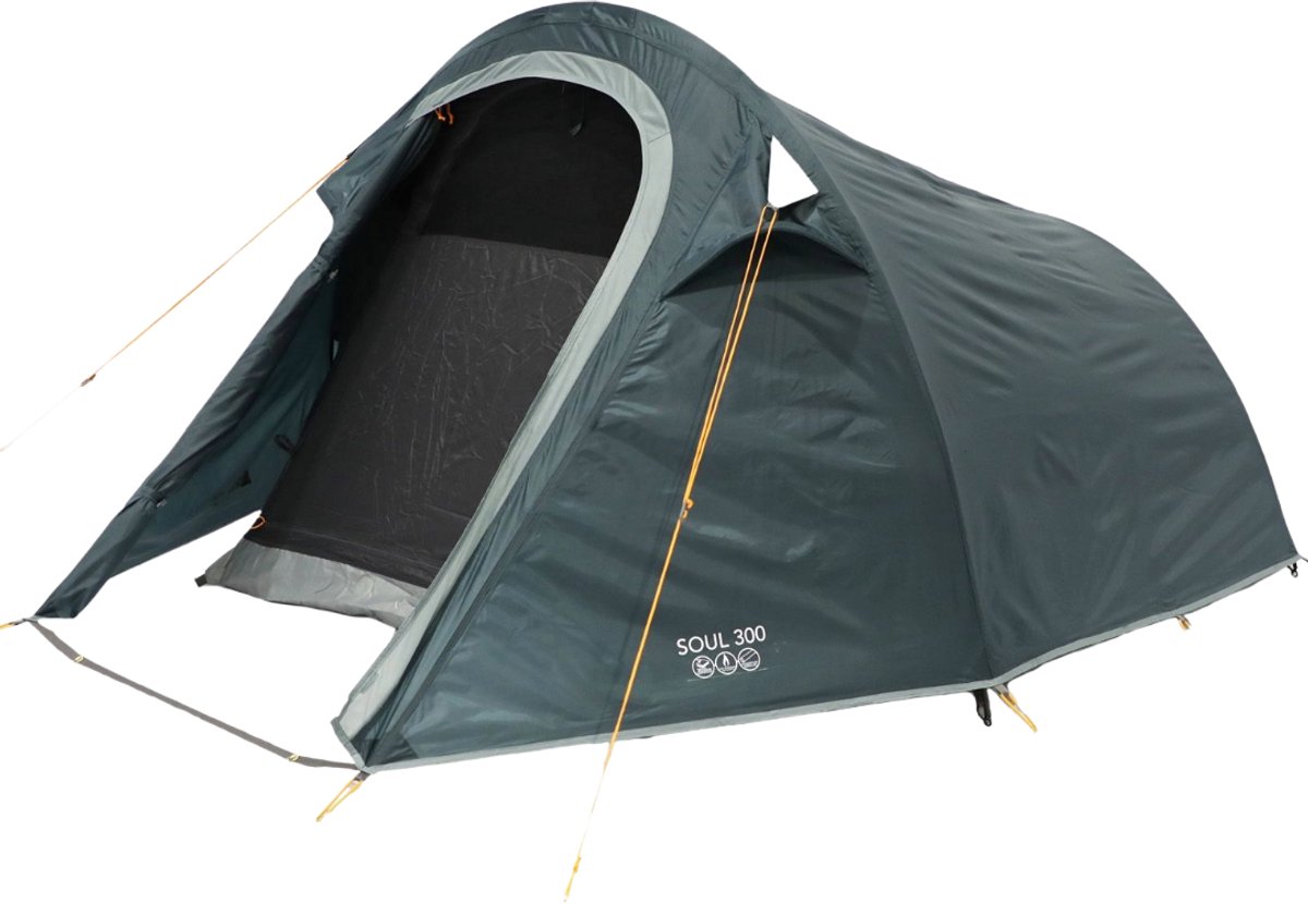 Vango Soul 300 - Trekkerstent - Tunnelontwerp - Waterdicht 3000 mm - Geschikt voor 2 Personen - Deep Blue