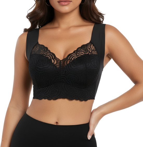 BH -gorge Push up confortable - Taille L - Zwart - Soutien BH Comfort sans armatures - Soutien-gorge push- BH Extra confortable - Soutien-gorge de maternité - Soutien-gorge à Push - Soutien-gorge Magic - BH non rembourré