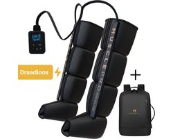 MusclePro AirElite - Professioneel draadloos Beenmassage & Voetmassage apparaat voor Bloedcirculatie - Sport Gym Fitness - Compressie massage - Voet Massage Vermoeide Benen Shiatsu Luchtcompressie Bloedsomloop lymfedrainageapparaat Oedeem