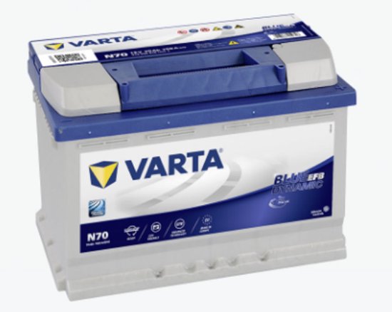 Varta Batterij 12V 70AH 760A N70 VAR