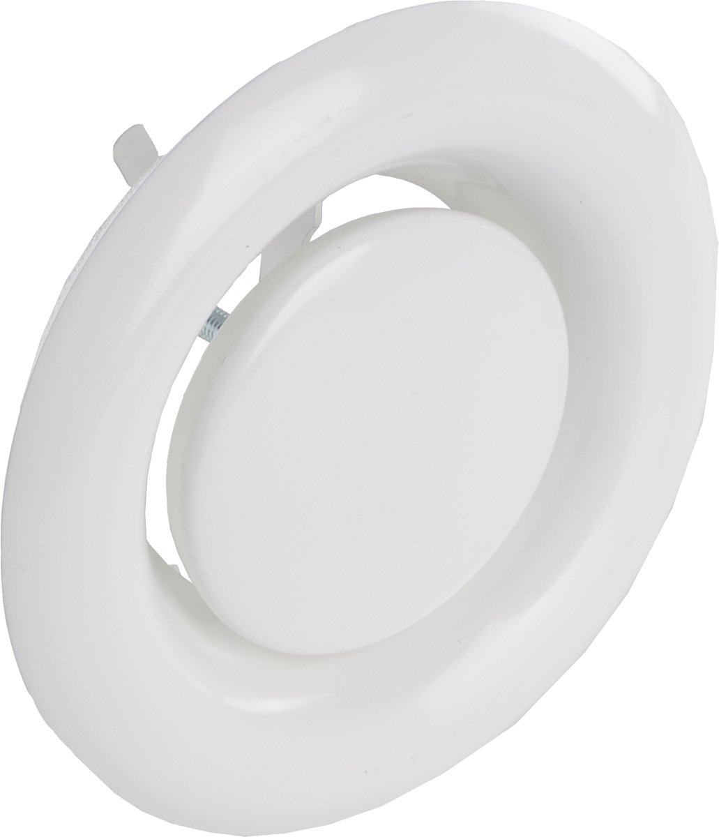 Starx afzuigventiel - met klemmen - Ã˜ 140 mm - staal - wit (RAL 9010)