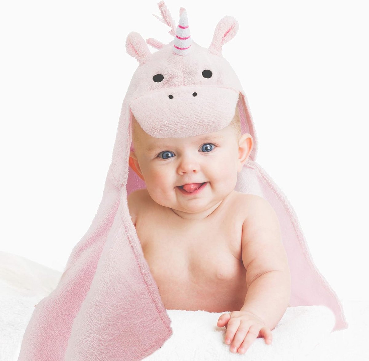 Zachte Babybadhanddoek met Kap - 100% Katoen, Oeko-Tex 100 - Geschikt voor Kinderen tot 4 Jaar