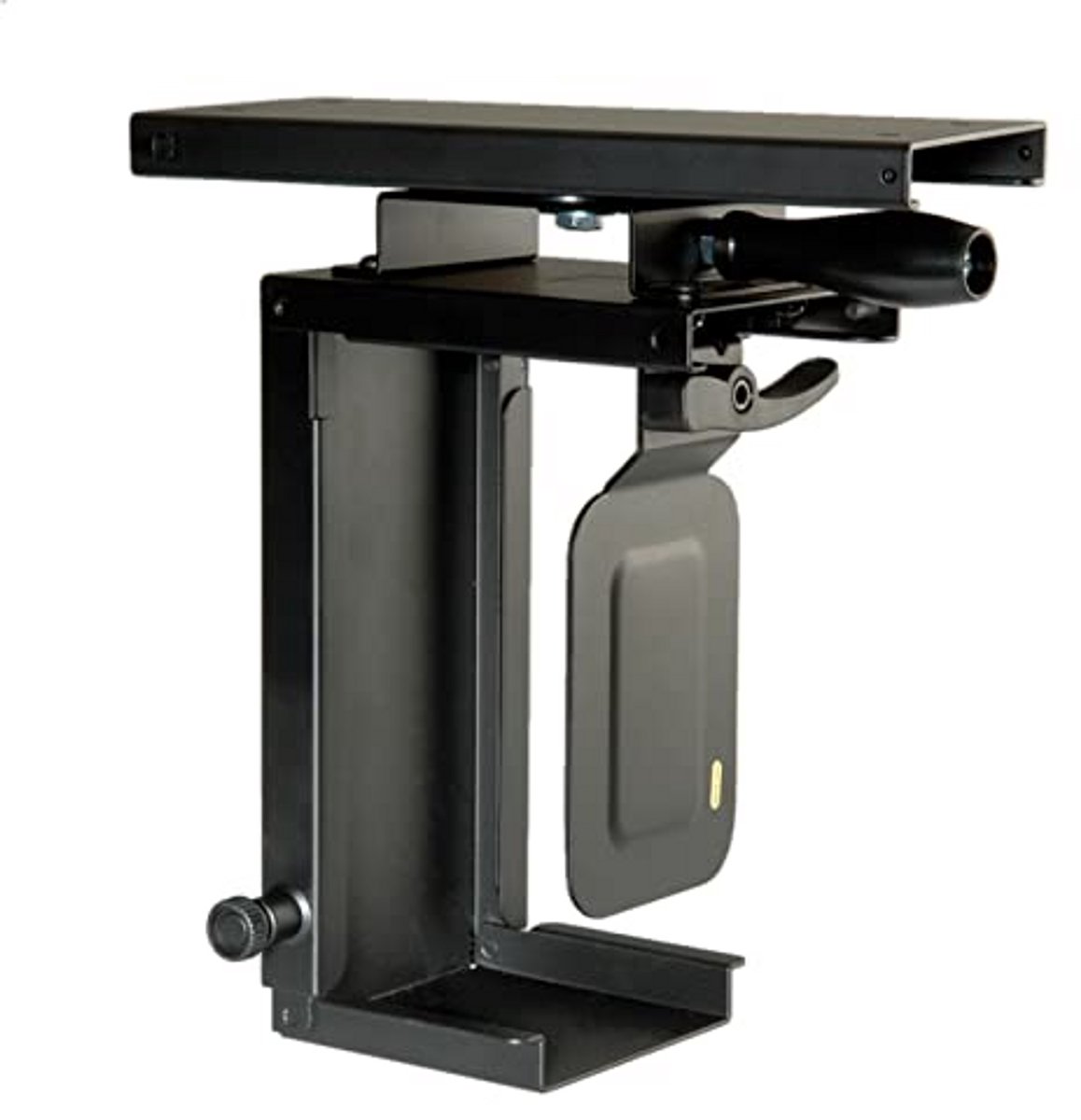 Uittrekbare en Draaibare Mini PC Houder - Zwart