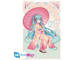 Affiche Hatsune Miku Sakura Kimono 61x91,5cm