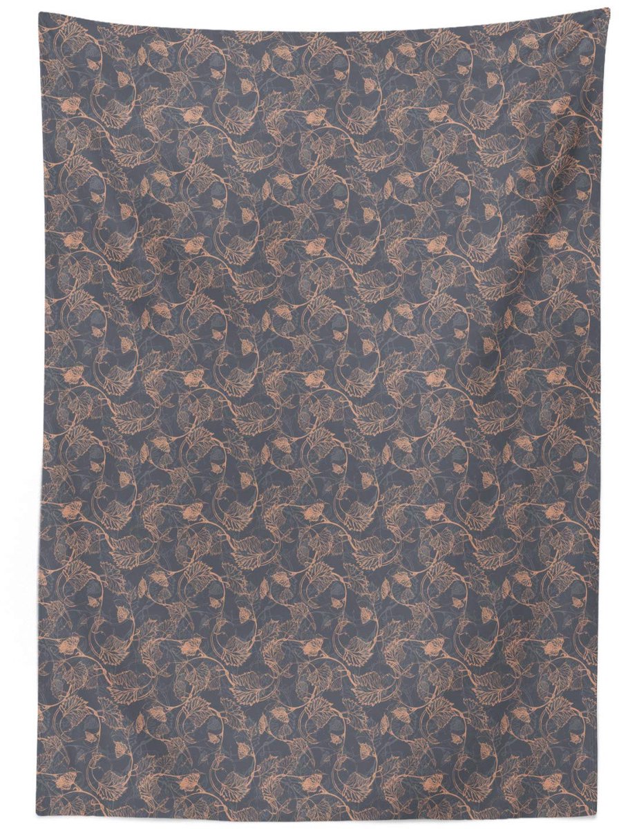 ABAKUHAUS Rebe Tafelkleed – 140x240 cm – Satinmix, Perzik‑Grijs