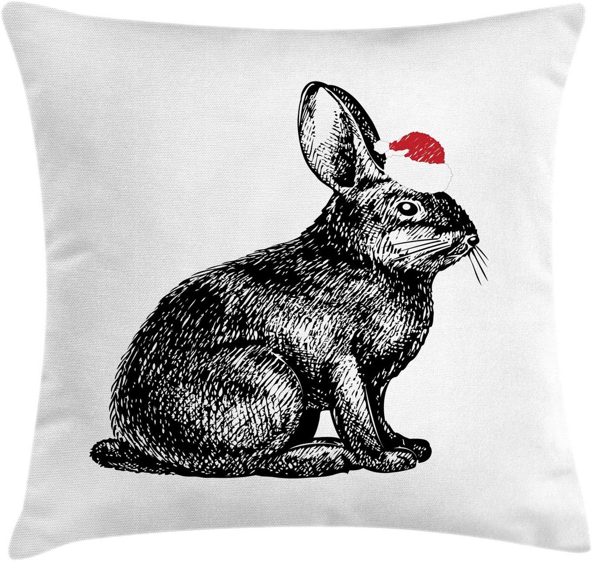 ABAKUHAUS Haas-kussenhoes – dubbelzijdig bedrukt – 40x40 cm – rits – Vermilion/Koksgrau Zinnoberrot