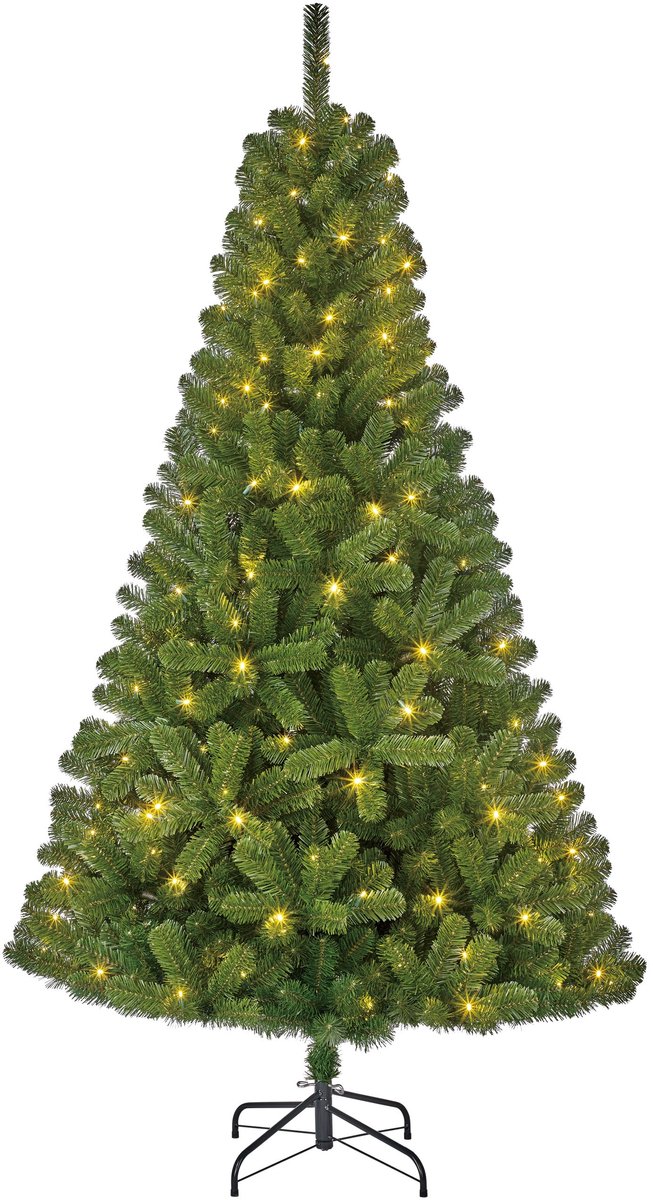 Bol.com Black Box Charlton Kunstkerstboom - 215 x 127 - 180 warmwitte led lampjes aanbieding