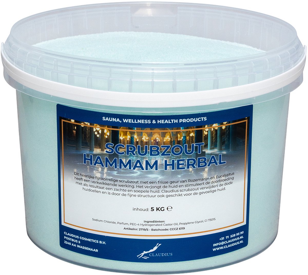 Scrubzout Hammam Herbal 5 KG - Hydraterende Lichaamsscrub