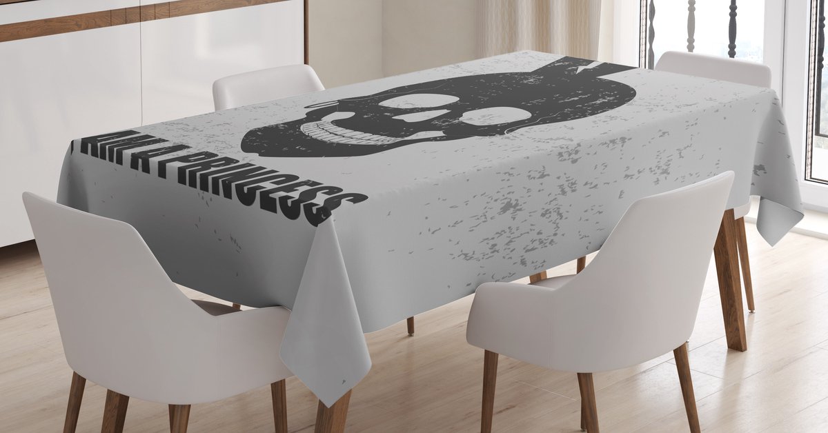 ABAKUHAUS Tafelkleed – 140x200 cm – satijnmix, antracietgrijs