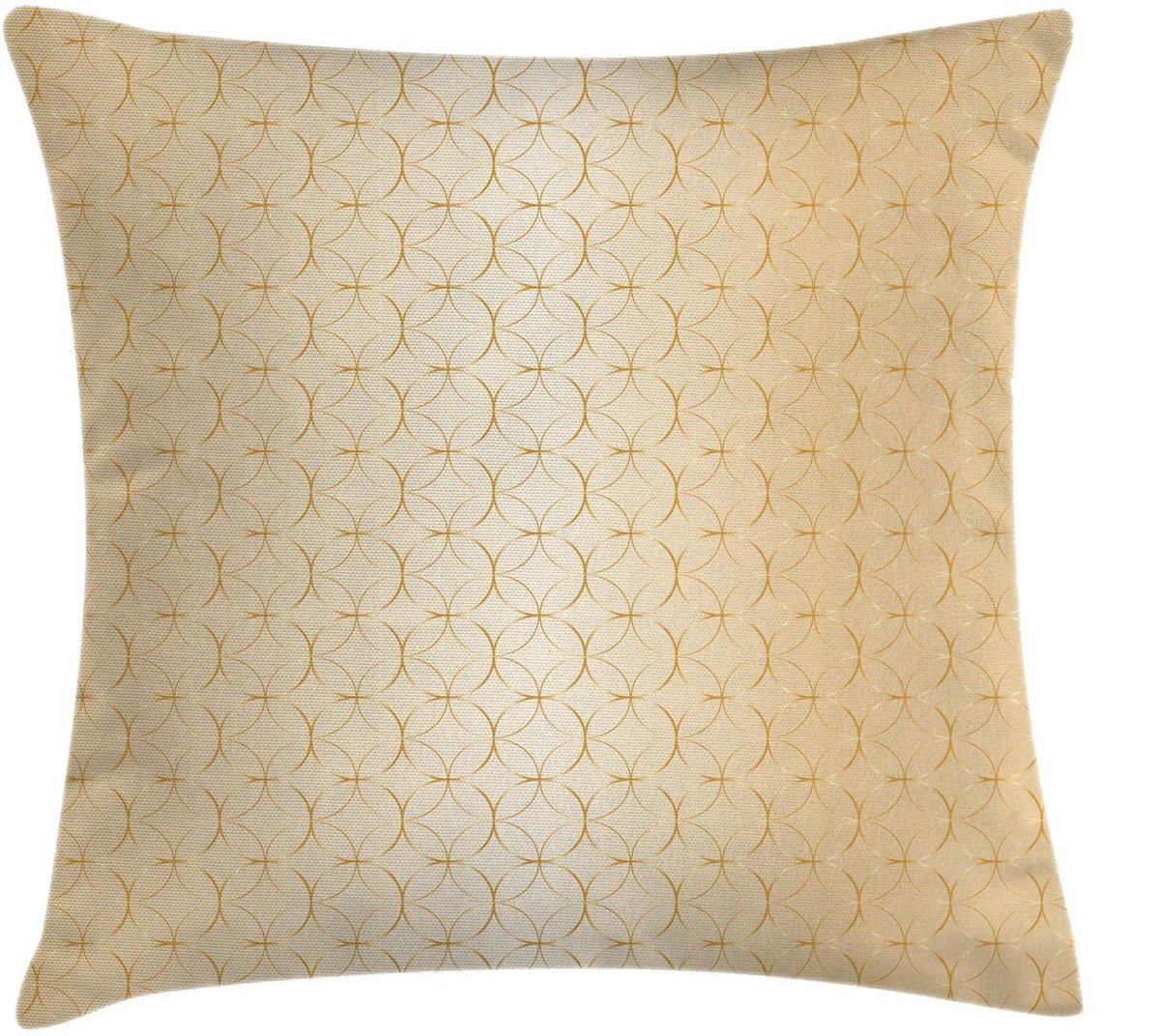 ABAKUHAUS Kussenhoes 40x40 cm – Dubbelzijdig bedrukt geometrisch patroon, rits Heller Pfirsich Braun
