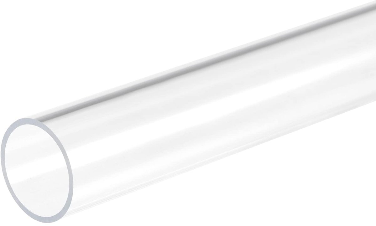 1Pc Acryl Pijp Clear Stijve Ronde Buis 15mm ID 18mm OD 305mm voor Lampen en Lantaarns. Waterkoeling Systeem