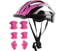 foto van 7 stuks Kids Beschermende Uitrusting Set | Sportbescherming Voor Kinderen - Lichtgewicht Helm, Elleboog- En Kniebeschermers Voor 3-10 Jaar Skateboard Fietsen Ski Snowboard