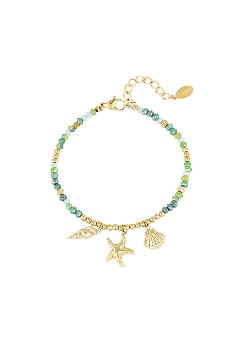 Armband shell dream - groen