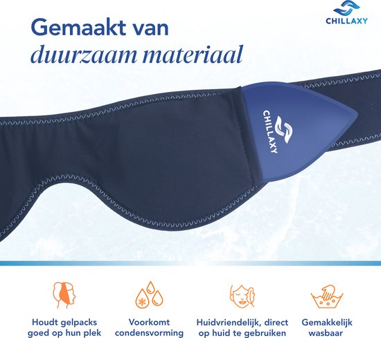 Chillaxy Coldpack Kaak – Icepack, Coolpack, IJspack – Koud Compress tegen Pijn & Zwelling – Gelpack Herbruikbaar