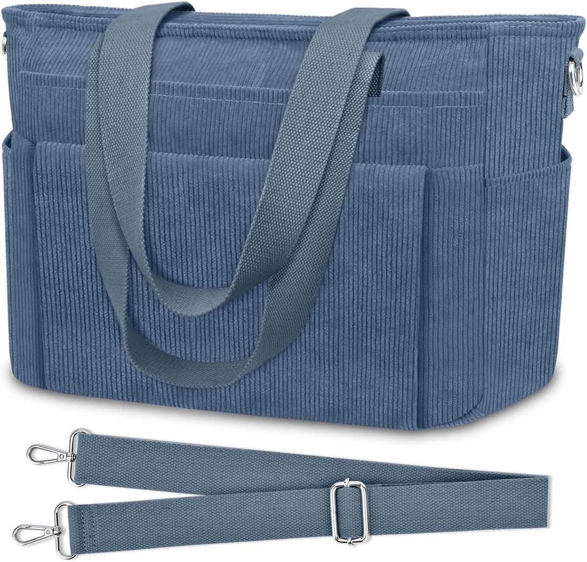 Grote nylon schoudertas voor dames - Perfecte shopper voor werk, reizen en winkelen