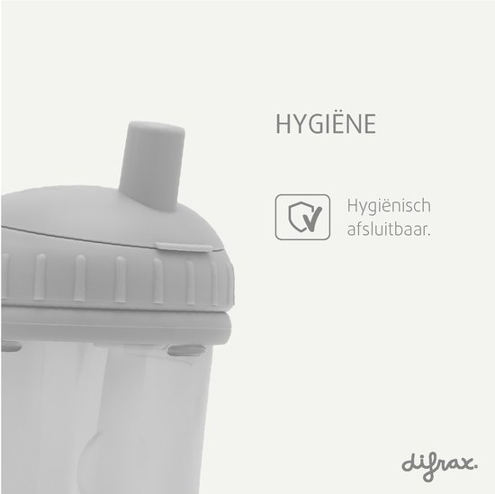 Difrax 250 ml Anti Lek Rietjesbeker 2 stuks van Merkloos — afbeelding 2