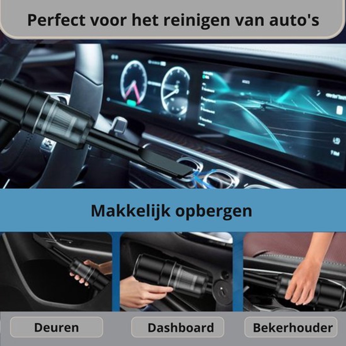 Techlyte® Draadloze Kruimeldief 120W voor Auto en Huis - afbeelding 2