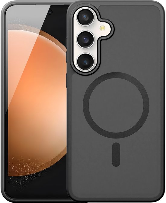 Coque Dux Ducis Yind compatible avec Samsung Galaxy S25 FE – coque arrière fine avec support magnétique – Zwart