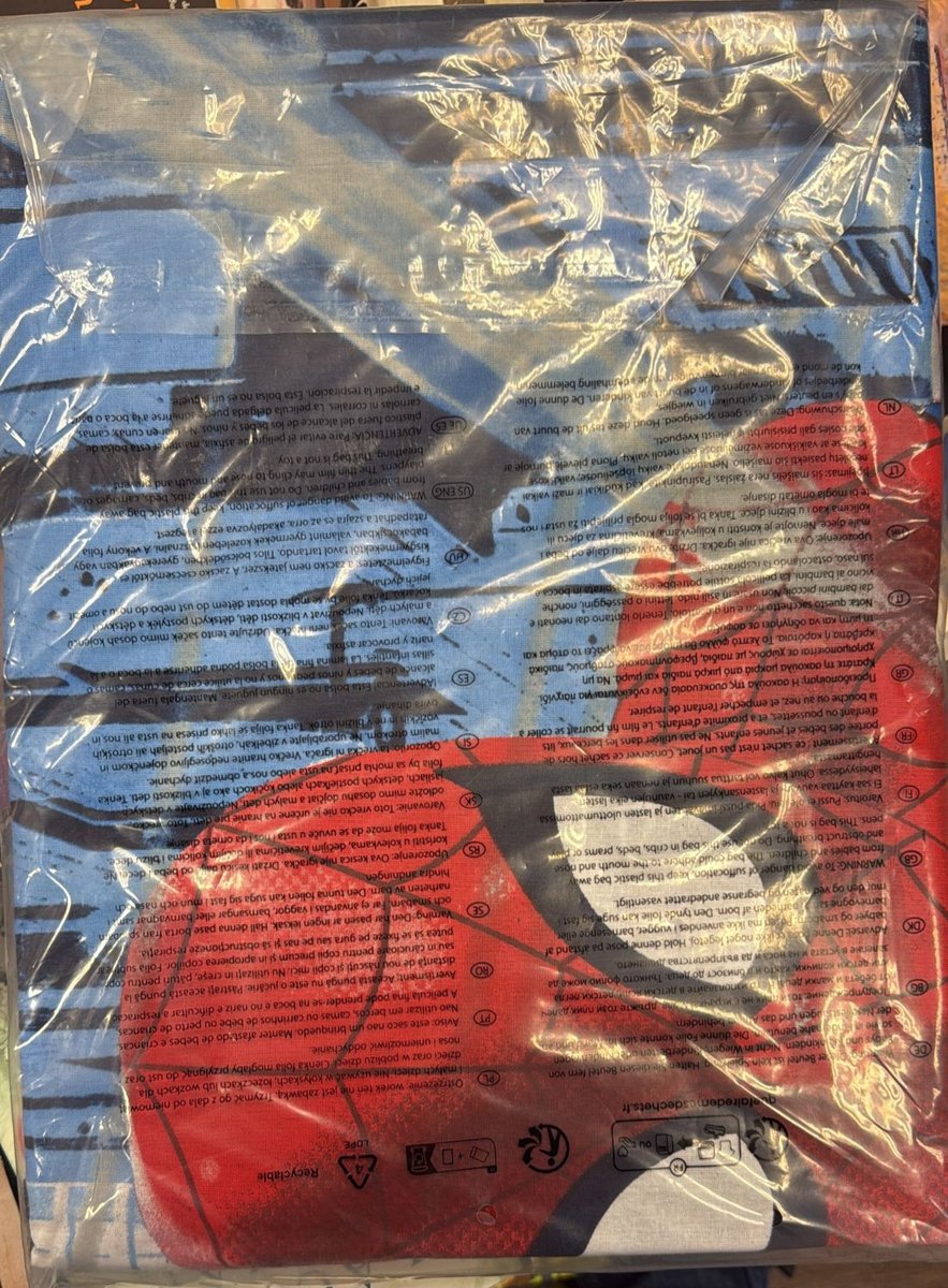 Disney Spiderman Dekbedovertrek set voor kinderen - Blauw - 100% versterkt katoen renforcé - 135 x 200