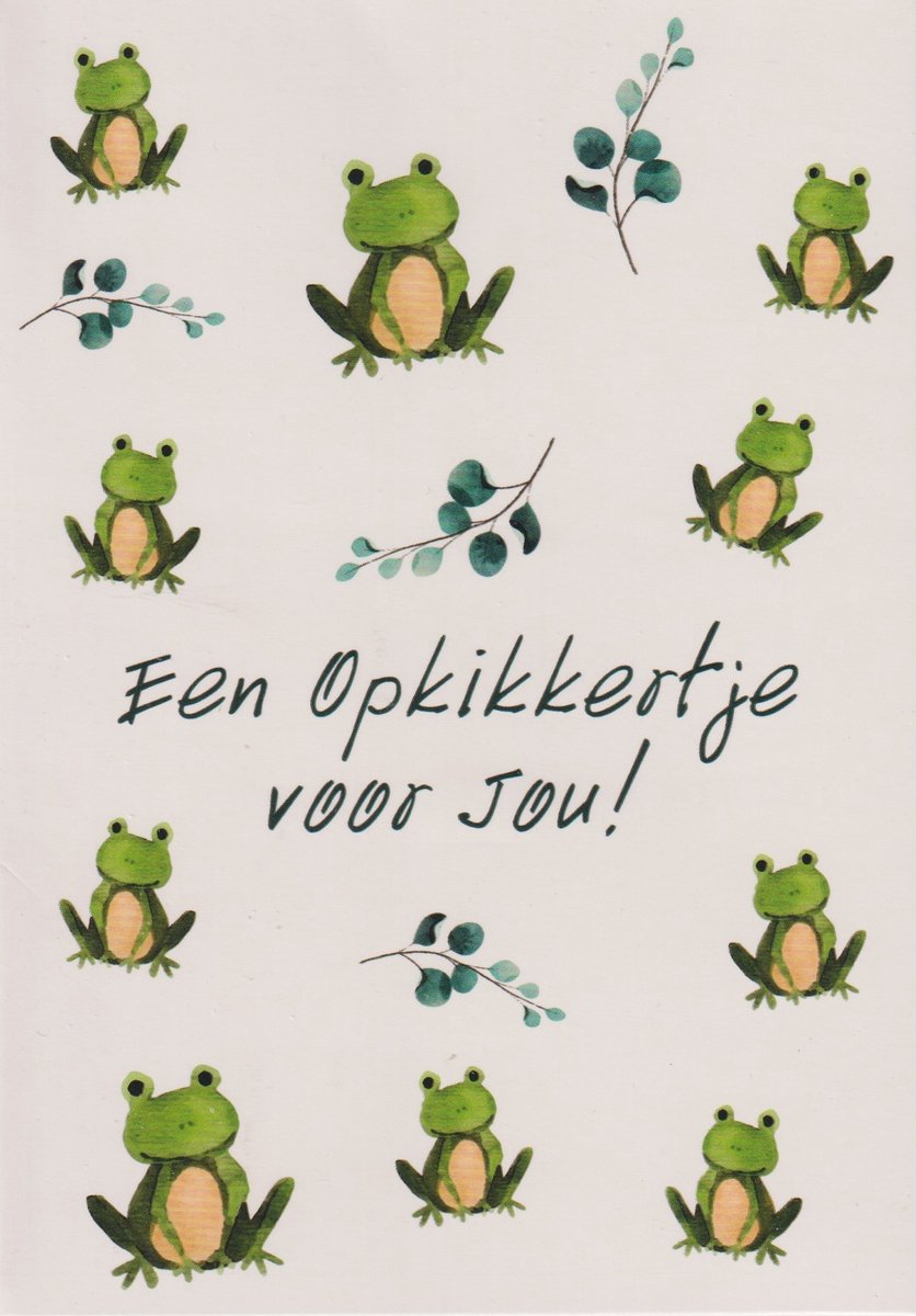 Wenskaart Een Opkikkertjes voor jou! - Dubbele kaart met envelop - Gratis verzonden - D4341/146