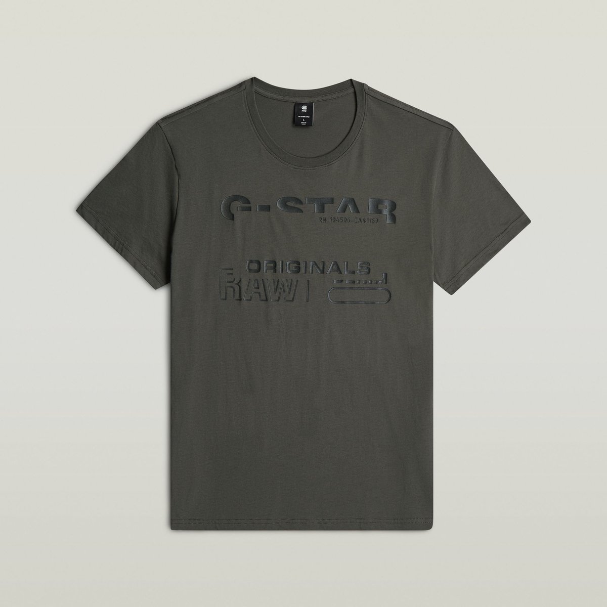 G-Star Originals r t Heren T-shirts Asfalt