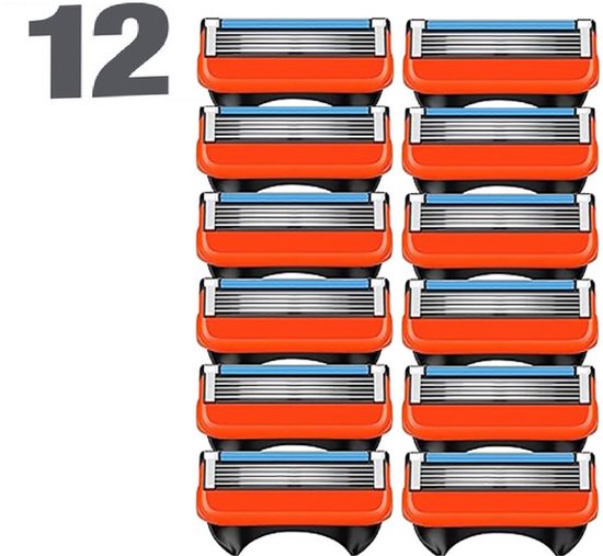 Universele Scheermesjes - 5 Blade Compatibel - Compatibel met fusion 5 - 12 scheermesjes - voor mannen