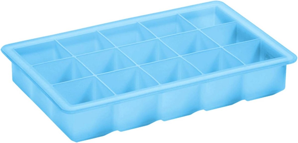 Silicone Ijsblokvorm Vierkant Blauw