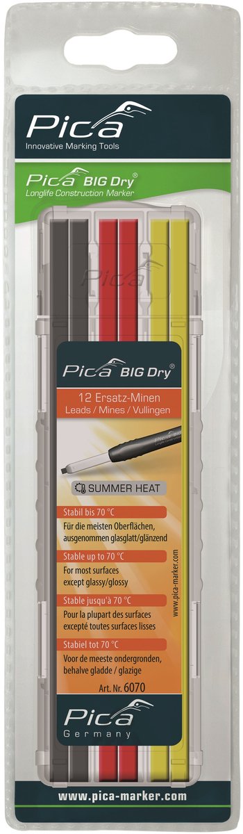 Pica BIG Dry 6070 Navulling Summer Heat Multikleur Blister