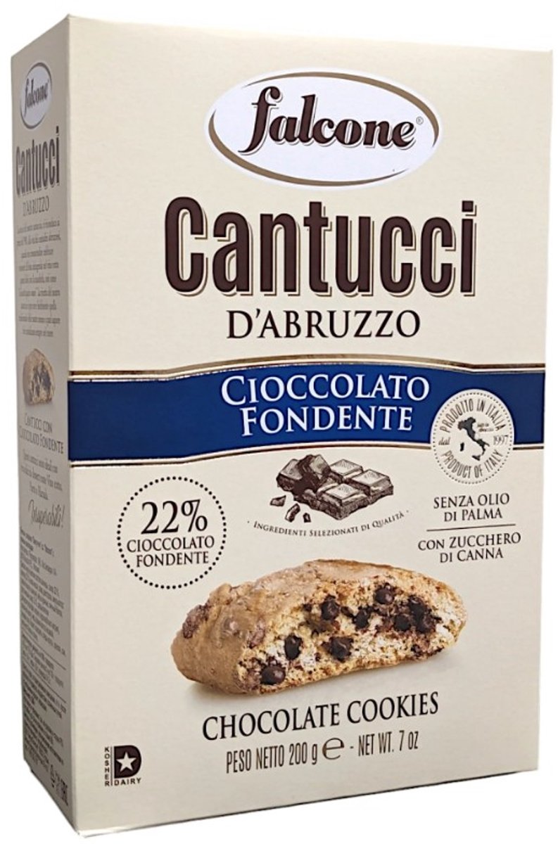 3 Pakken Falcone Cantucci Pure Chocolade - Chocolade Cantucci - Italiaanse koekjes