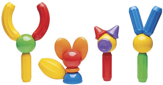 Stick-O Basic Set - Magnetisch Bouwspeelgoed - 30-delig - Montessori Speelgoed - vanaf 18 maanden
