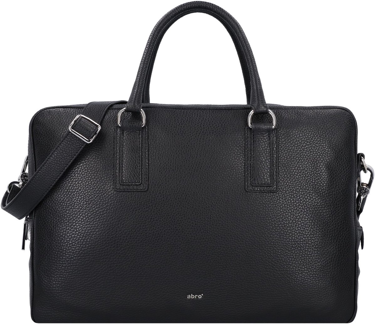 abro Adria Koffer Leer 40 cm - cm ( Zoll) - black-nickel