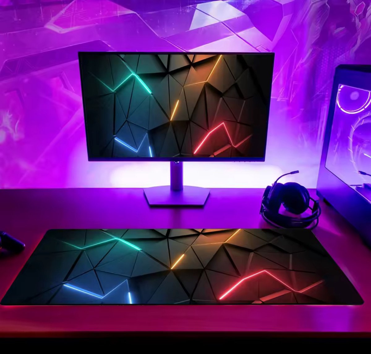 XXL Gaming Muismat & Bureau Onderlegger – 800 × 300 × 2 mm – Antislip Rubber – Waterafstotend – Gestikte Randen