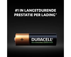 Duracell Oplaadbare Batterijen AA - 3 x 4 stuks - Voordeelverpakking