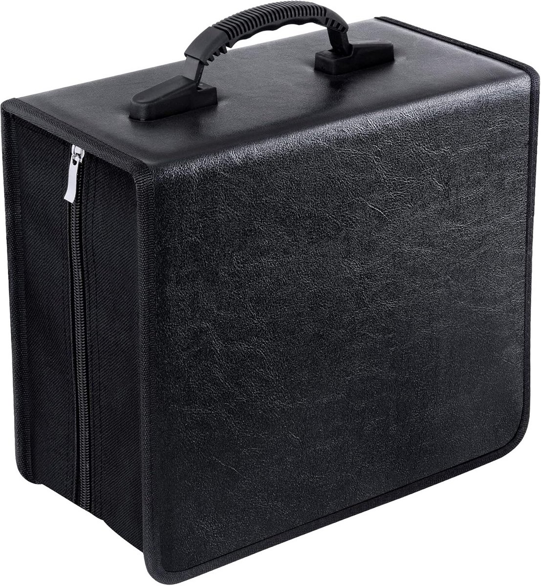 CD/DVD Organizer - 400-Vak Hoesje - Compacte CD-Box - Transparant - Zwart