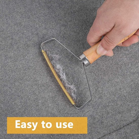Extra Grote Pluisroller 16cm – Met 4 Reserverollen (240 Vellen) Voor Kleding, Banken & Dierenharen