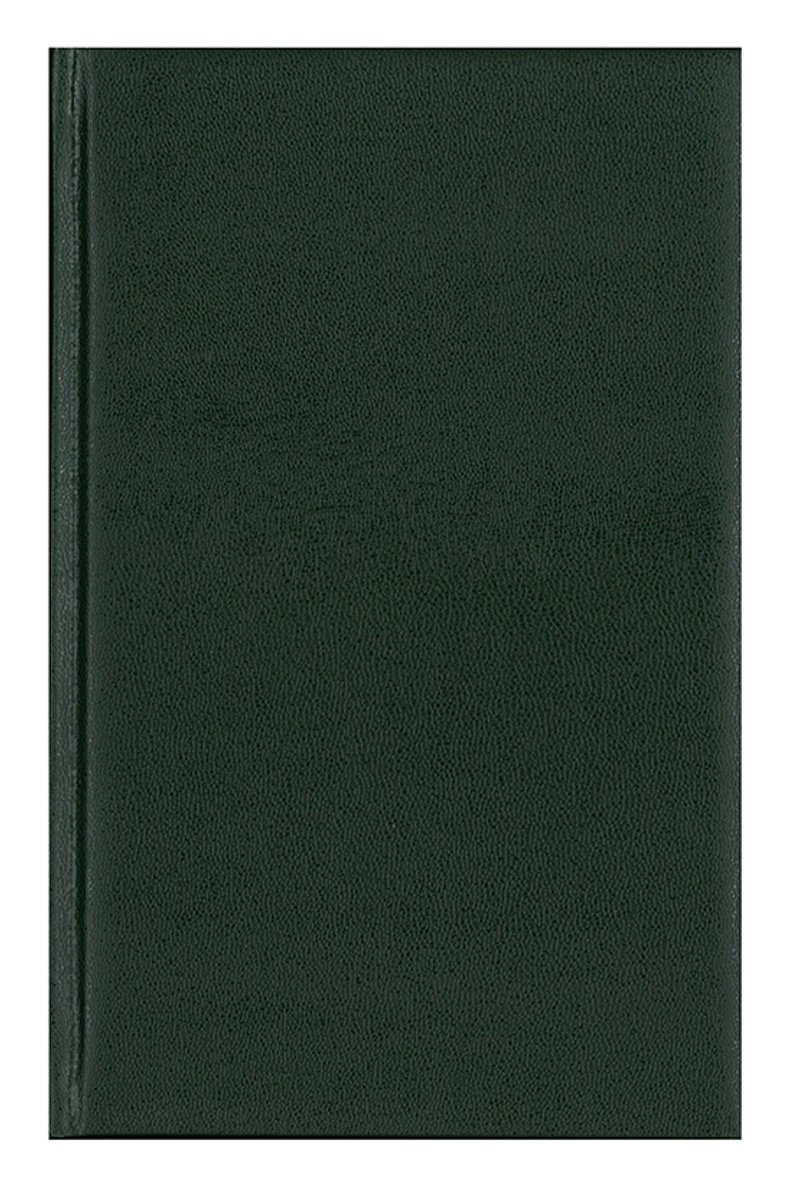 Brepols bureau agenda 2026 - SATURNUS - Zonder jaartal bedrukking op omslag - Bureau agenda - 1 dag op 1 pagina - Dagoverzicht - Groen - 13 x 20.8 cm