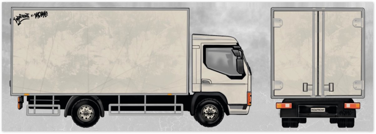 Box Truck Stickers - 25 stuks