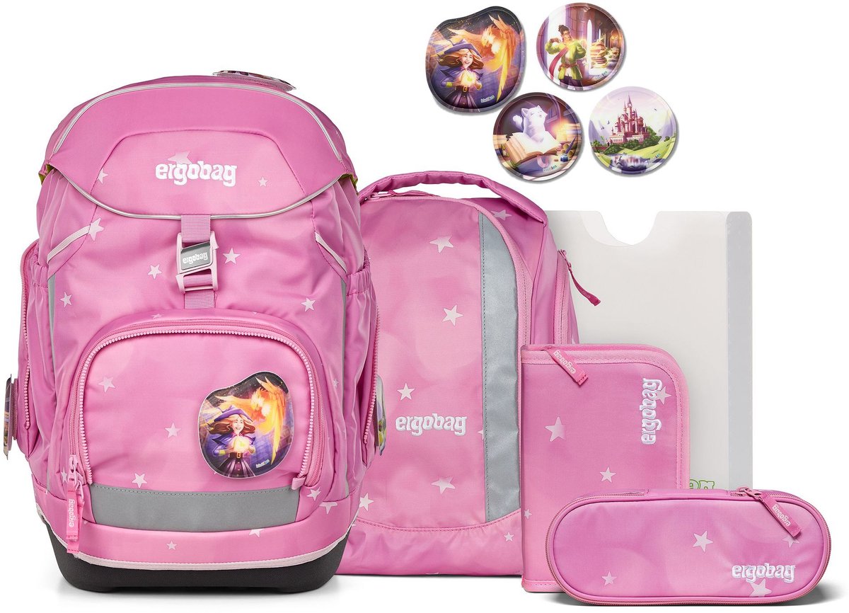 ergobag Schooltas Pack-Set 6-delig WolkenzauBär Roze