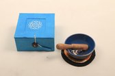 Klankschaal-Chakra-Blauw-5de chakra-geschenkset-8cm