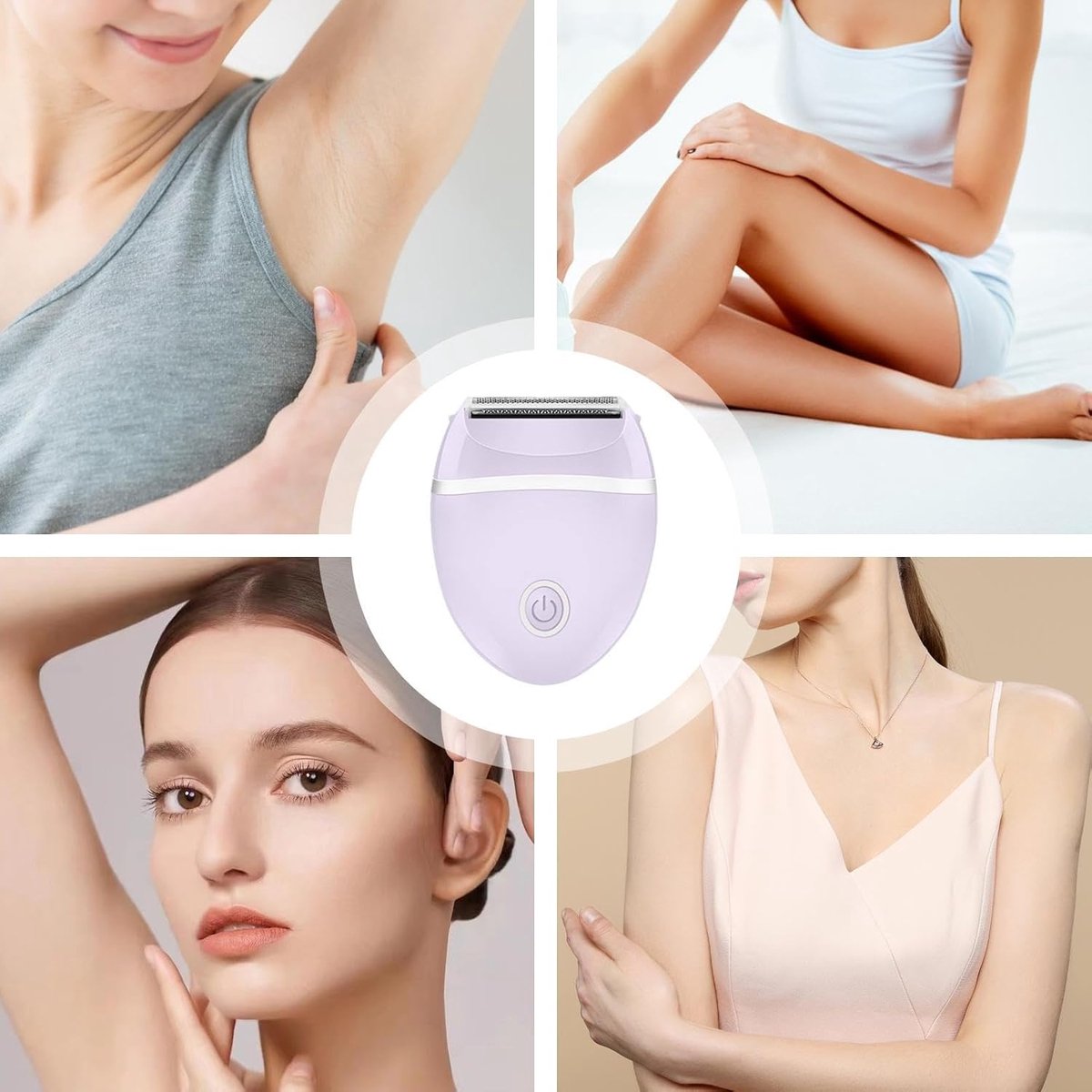 Elektrisch scheerapparaat voor dames, oplaadbaar ontharingsapparaat, gezichtsepilator voor vrouwen, dames bikinitrimmer, waterdicht scheerapparaat voor vrouwen, beenscheerapparaat, apparaat voor – foto 2