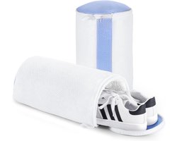 2 schoenwaszakken - Gemakkelijk om schoenen schoon te maken - Draagbaar - Wit