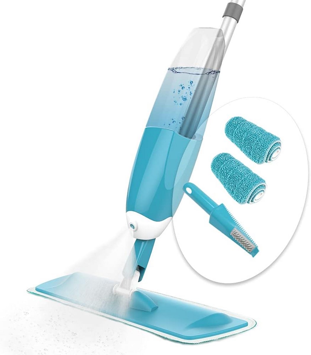 Sproeidweil met microvezelpads en doucheschraper 650 ml