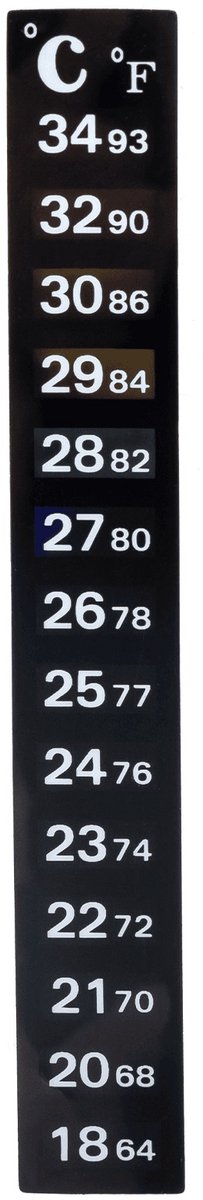 Nobleza Aquarium thermometer - Aquariumthermometer - Plakbare strip