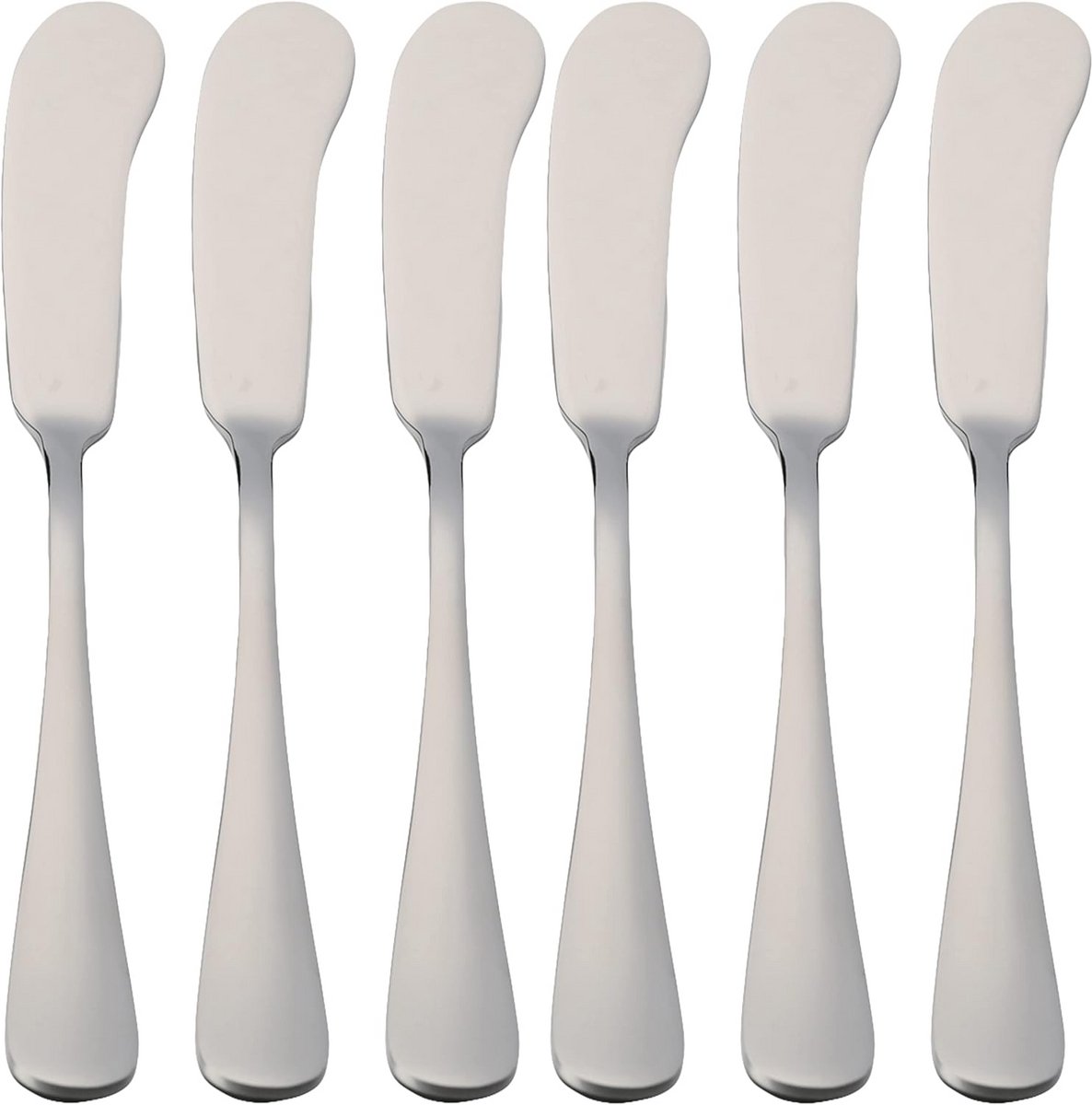 6 Roestvrij Stalen Botermessen - 16,5 cm - Duurzaam & Comfortabel