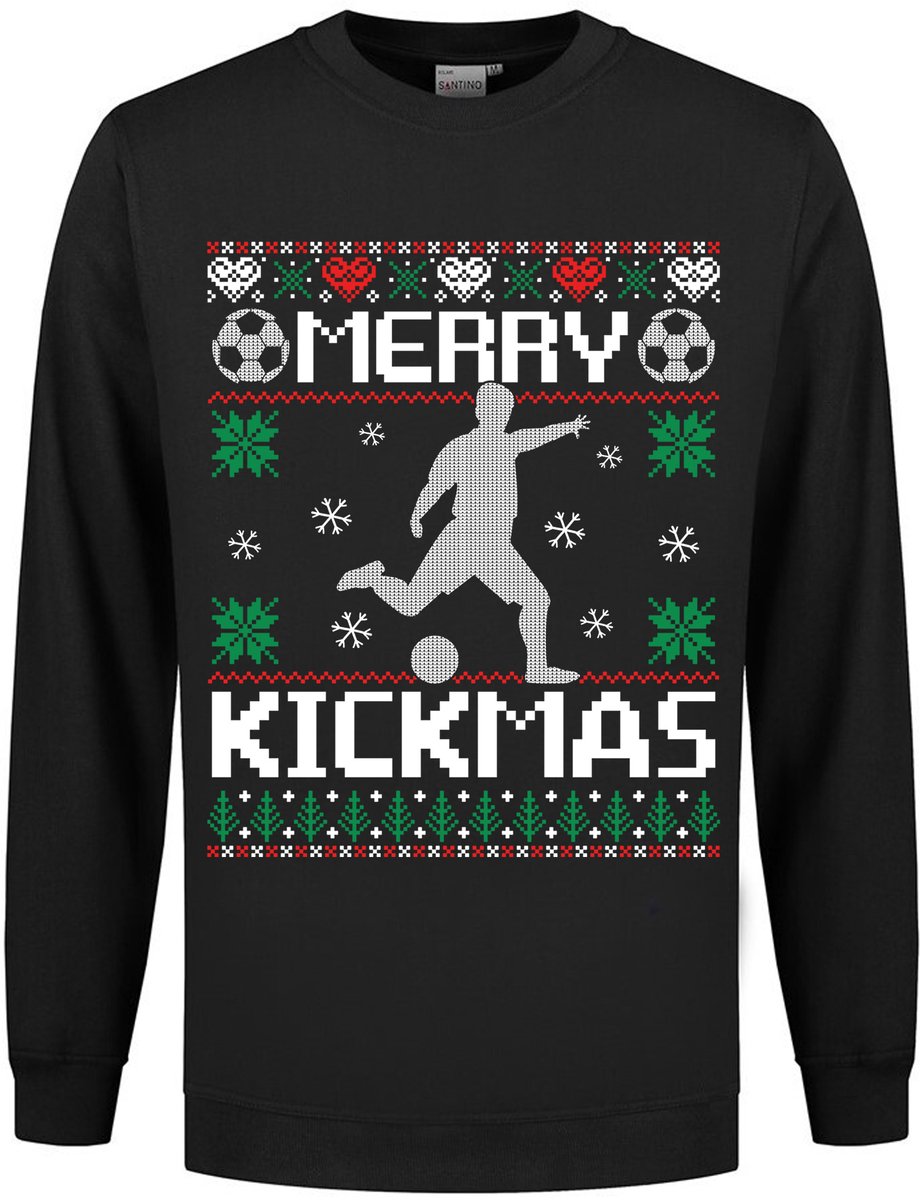 Voetbal Kerst Kindertrui - Kerst Trui Kinderen - Unisex - Kickmas