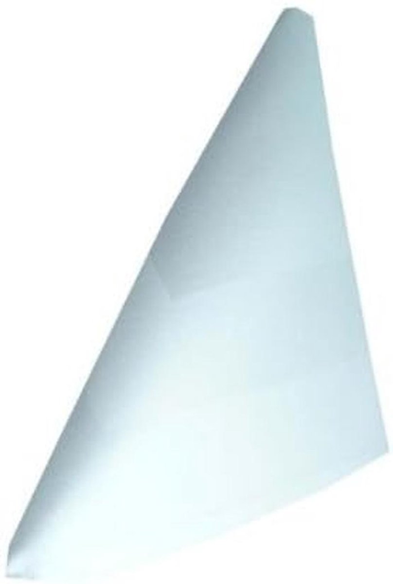 Wit damast servet 50 x 50 cm - 100% katoen - kookvast 95°C